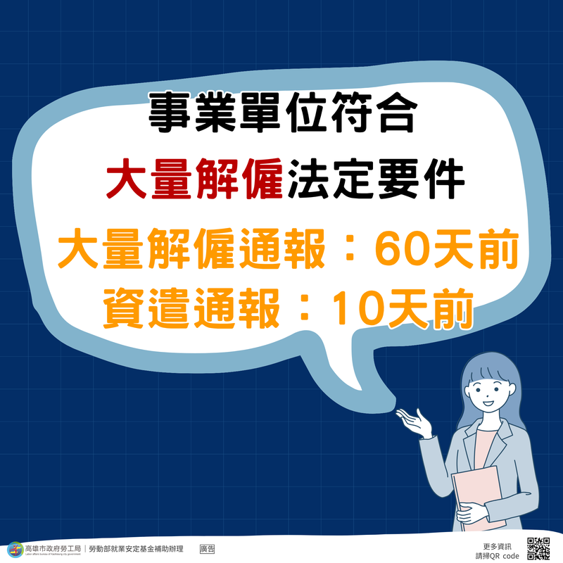 勞工權益優先保障 勞工局提醒 大量解僱須依法通報、協商、輔導 4 599eb05e ff41 4544 8fff 4b02a269bfe1 175886696933115776403355251