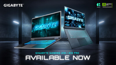技嘉科技宣佈 GIGABYTE GAMING A16 PRO 與 GAMING A18 電競筆電正式上市