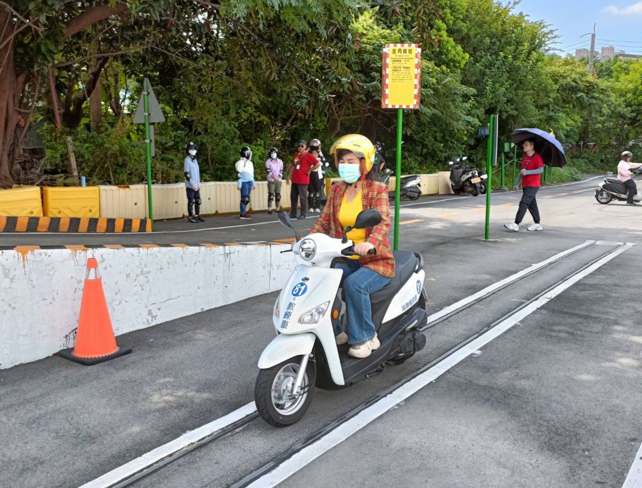 學員直線7秒鐘練習