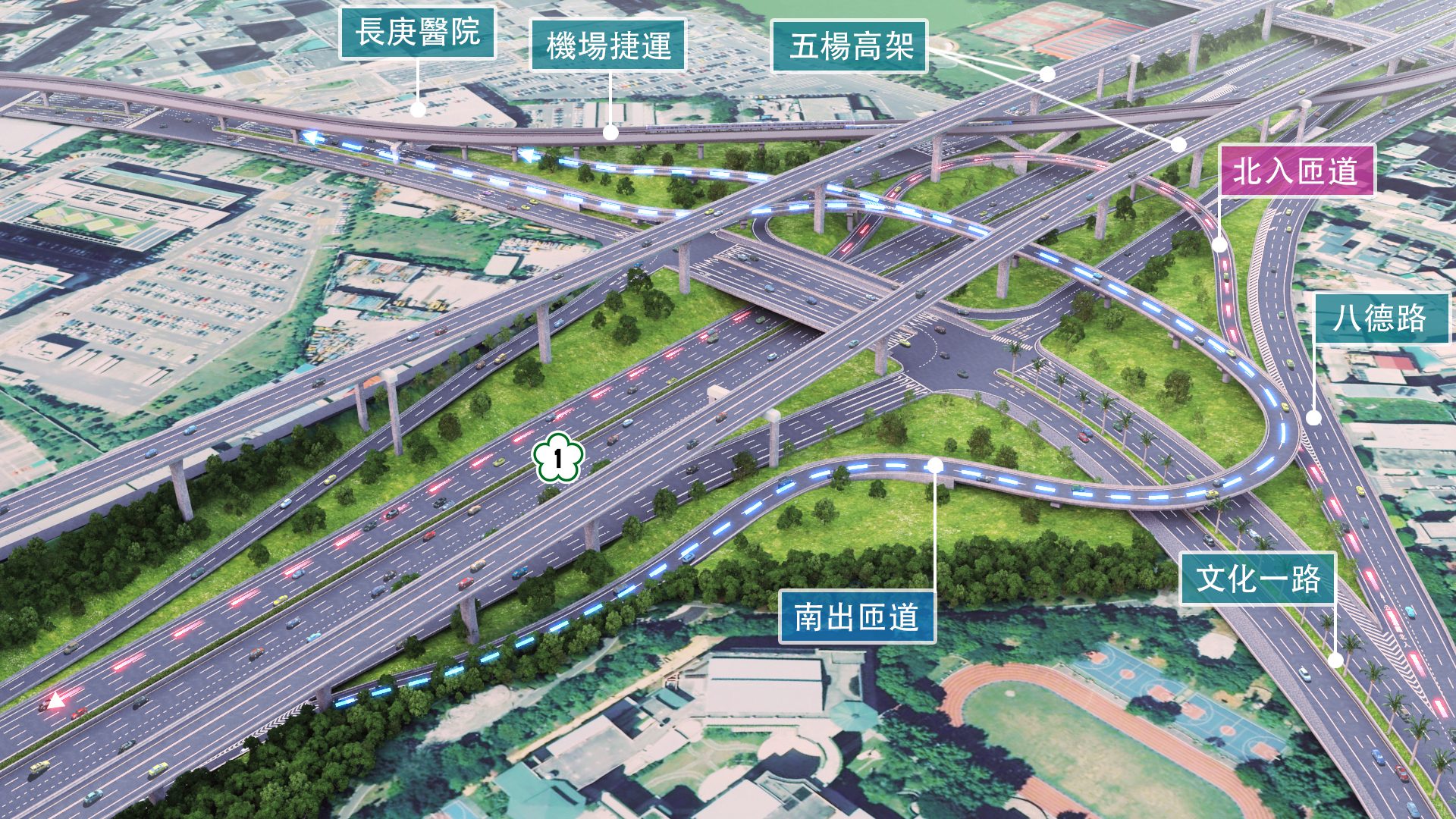 視察林口交流道南出北入匝道改善工程 侯友宜:盼提前完工提升道路服務水準 15 林口1