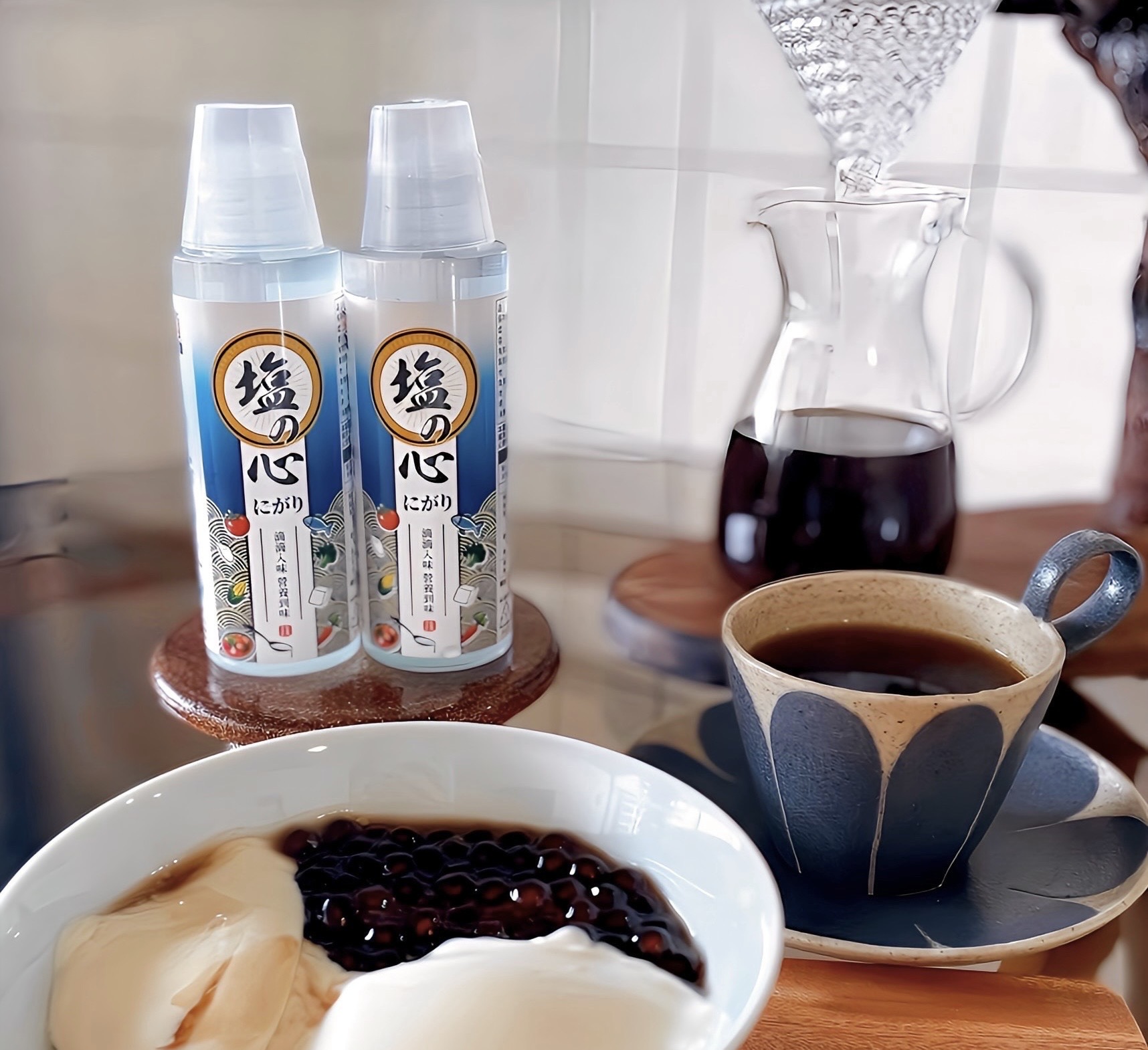 臺鹽塩の心鹽滷用途多樣不僅能輕鬆在家自製綿密豆花還能為手沖咖啡增添風味層次