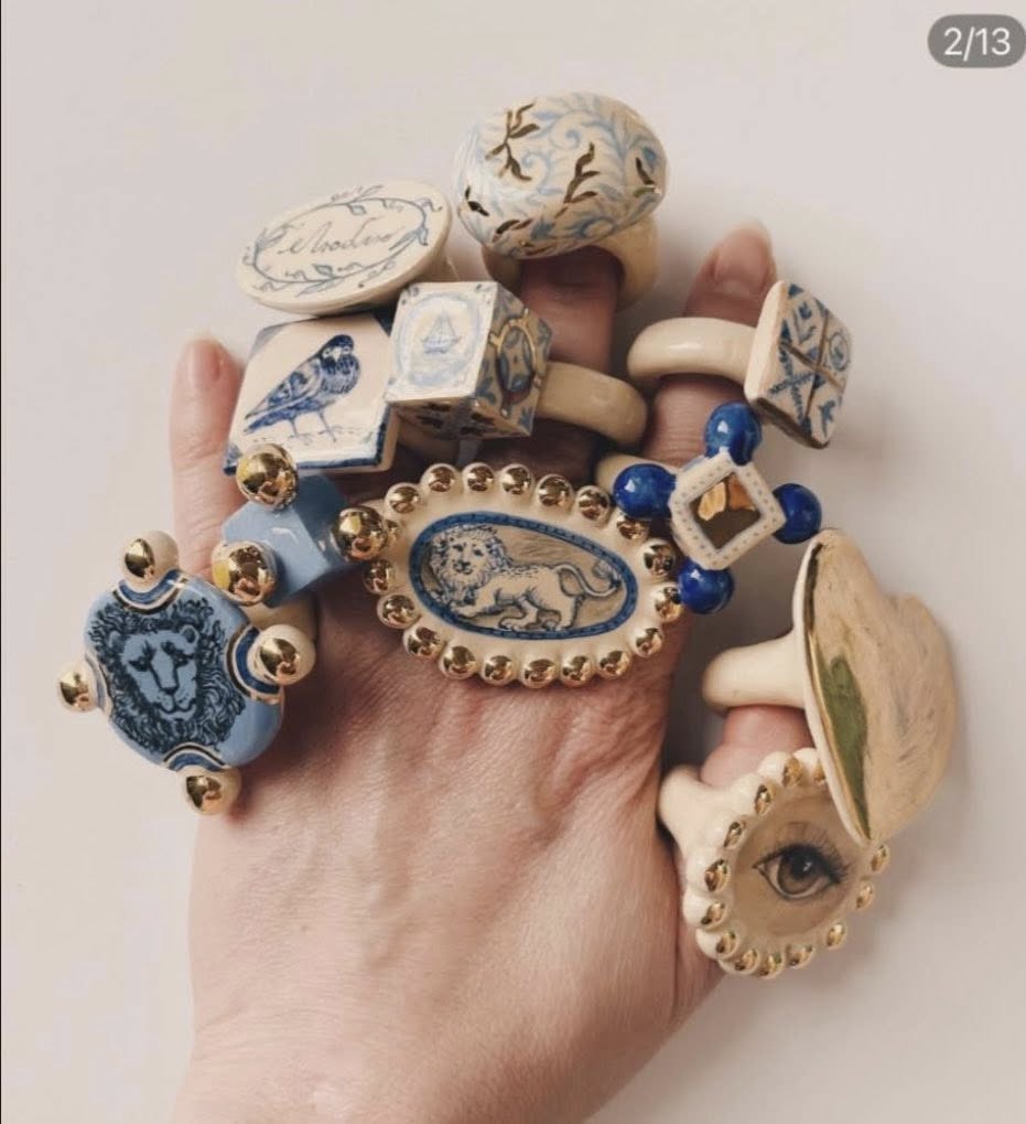 藝術家Yuliia Pylypchatina 的茶杯戒指00003