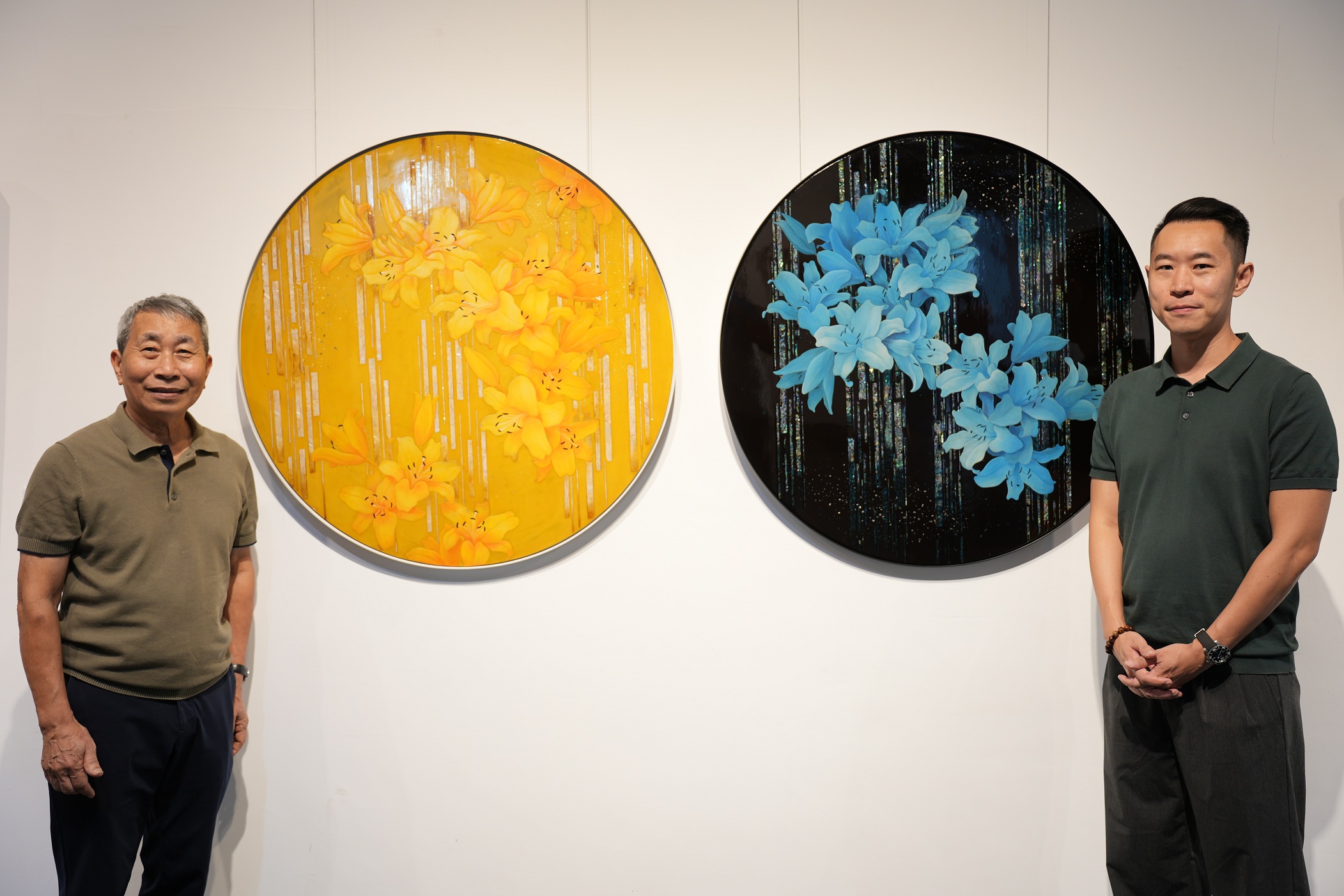 蒔繪保存者王賢志漆藝特展 屯藝展出父子技藝傳承與對話 8 藝術家王賢志 左 王峻偉 右 展覽呈現父子傳承意義