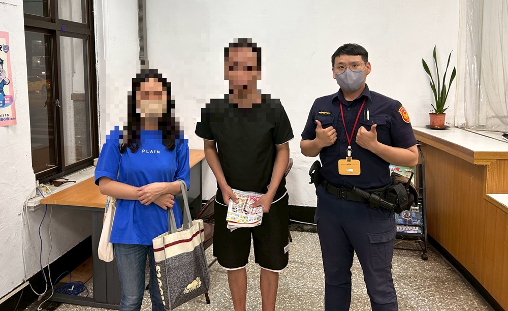 ▲圖說：警方將陳男帶回派出所安置並提供便當食用，再通知家屬前來領回 （圖／台中市政府 提供）